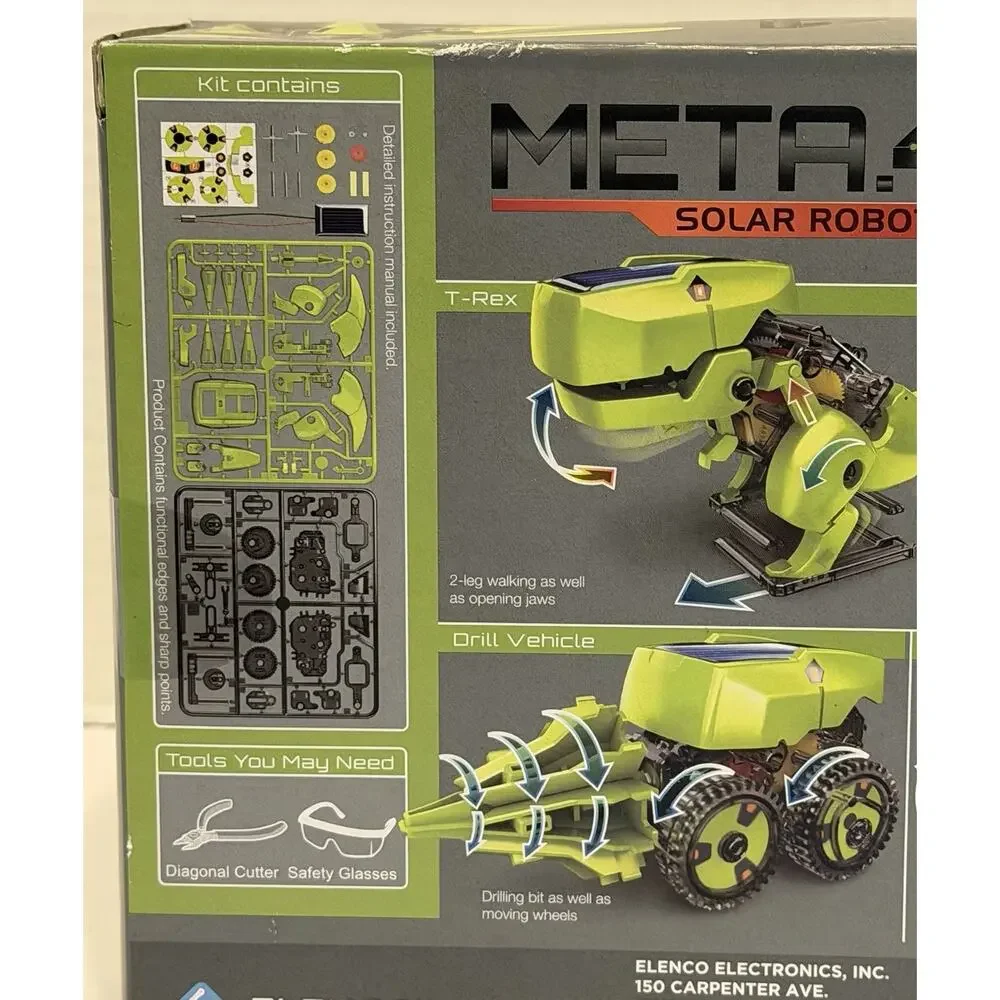 Elenco TEACH TECH Meta.4 Solar Robot Kit NEW SEALED IN PACKAGE
